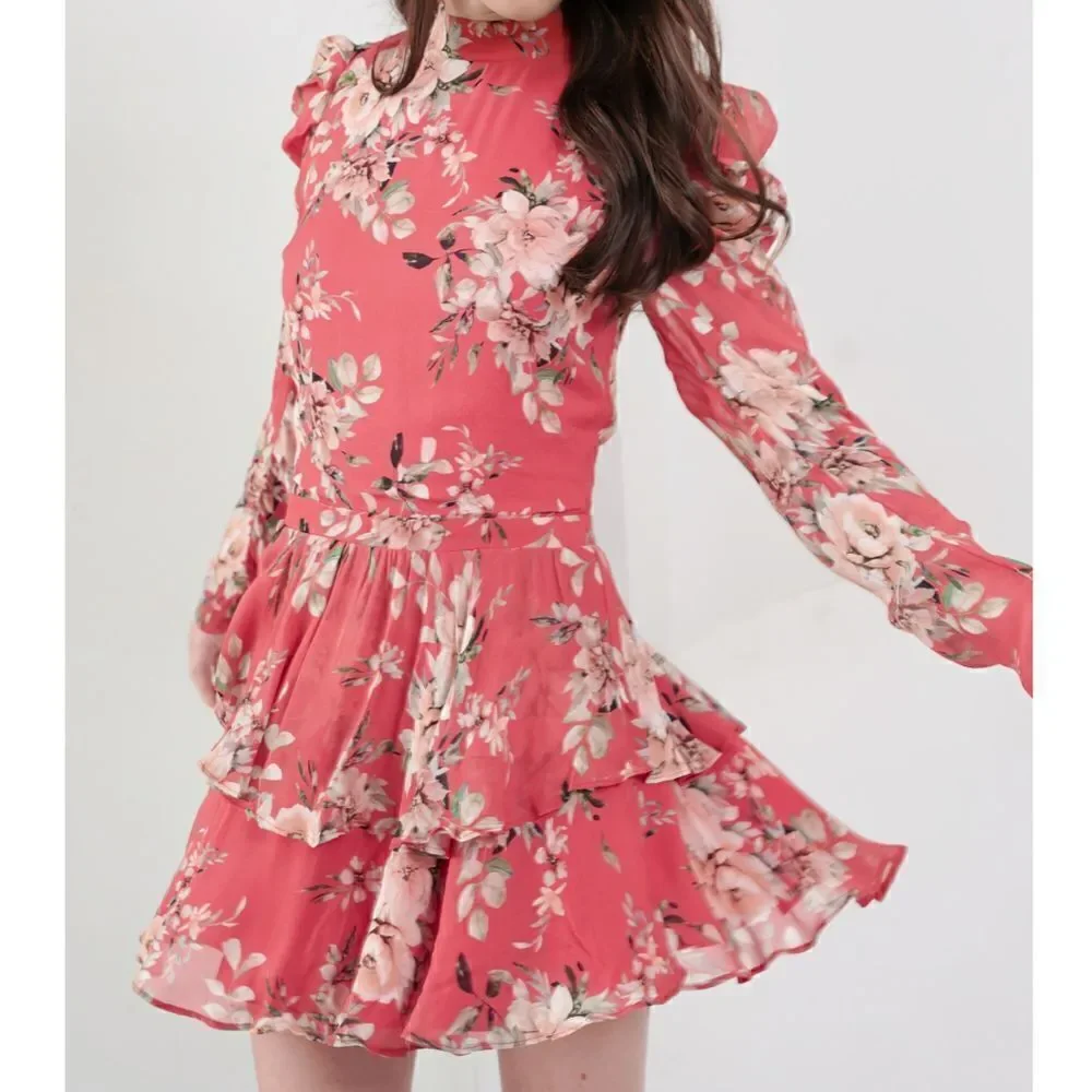 NWOT Yumi Kim - XS Petra Dress in Sweet‎ Blossom Brick Mini